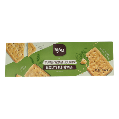 Mjam Biscuits tarwe sesam bio 150 Gram
