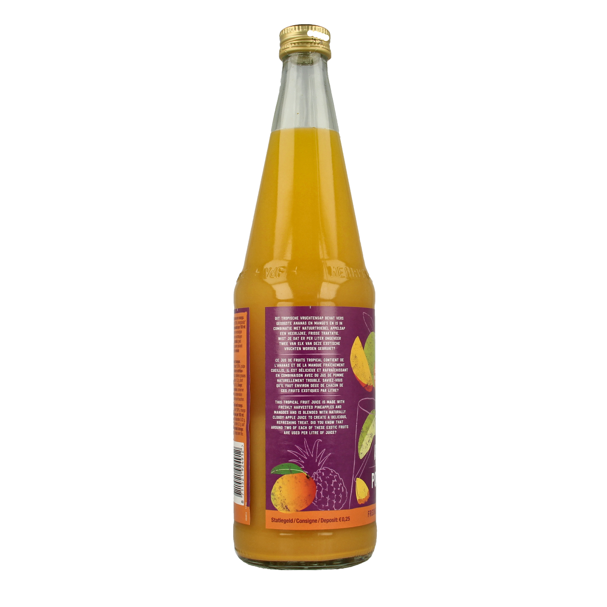 Your Organic Nature Vruchtensap appel ananas mango bio 700.00 Milliliter