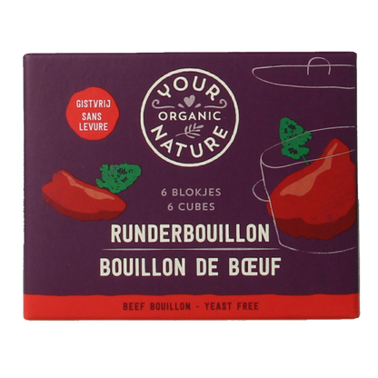 Your Organic Nature Runderbouillon helder zonder gist bio 66 Gram