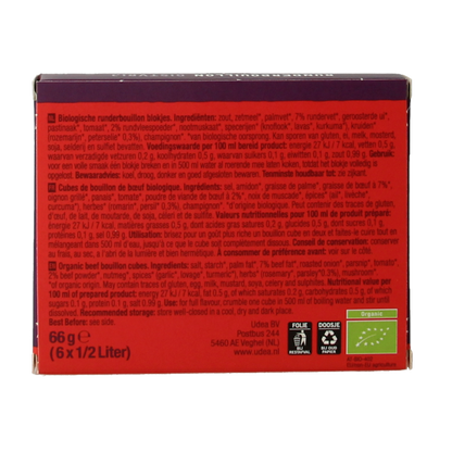 Your Organic Nature Runderbouillon helder zonder gist bio 66 Gram