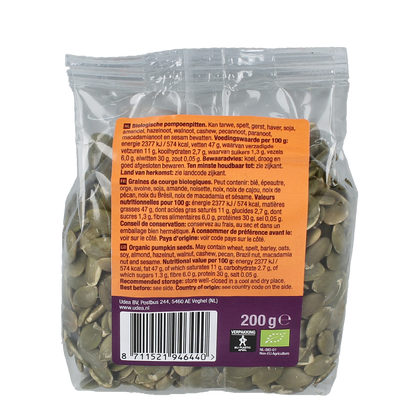 Your Organic Nature Pompoenpitten bio 200.00 Gram