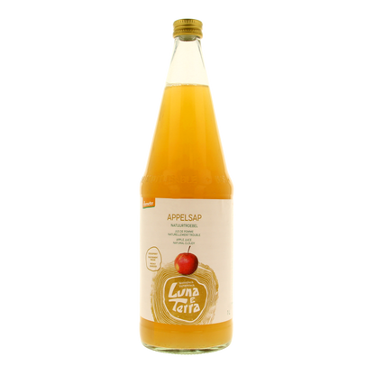 Luna E Terra Appelsap natuurtroebel bio dem 1 Liter