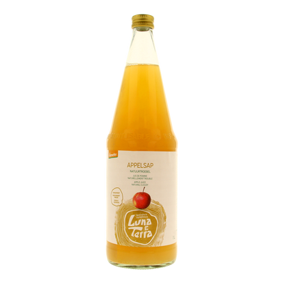 Luna E Terra Appelsap natuurtroebel bio dem 1.00 Liter