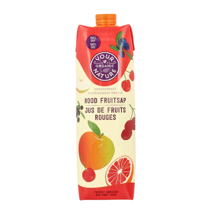 Your Organic Nature Rood fruit sap bio 1 Liter
