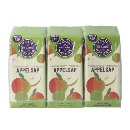 Your Organic Nature Appelsap 200ml bio 6 Stuks