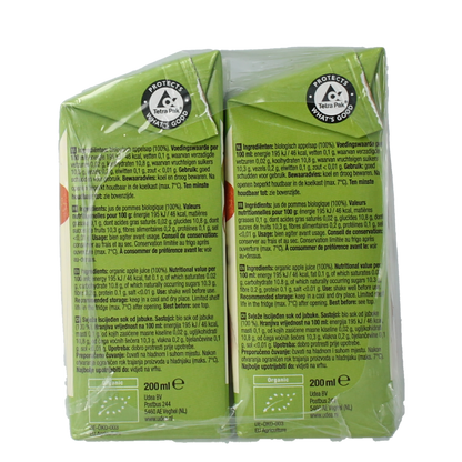 Your Organic Nature Appelsap 200ml bio 6 Stuks
