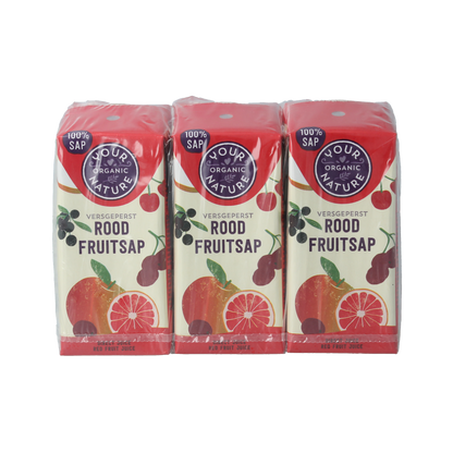 Your Organic Nature Rood fruitsap 200 ML bio 6.00 Stuks