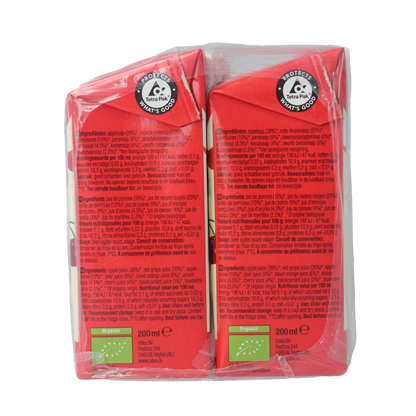 Your Organic Nature Rood fruitsap 200 ML bio 6.00 Stuks