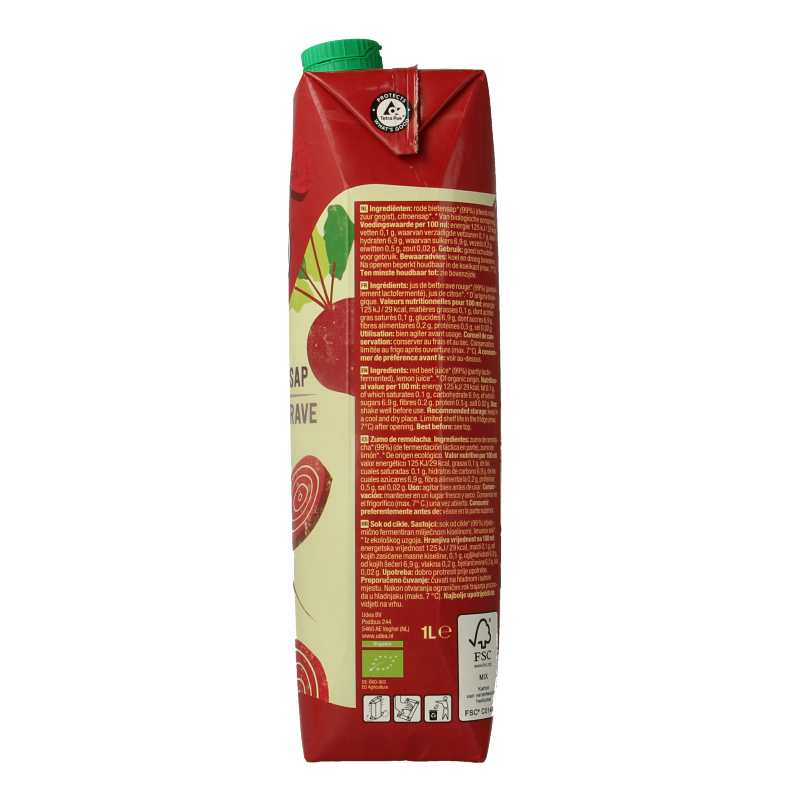 Your Organic Nature Rode bietensap bio 1 Liter