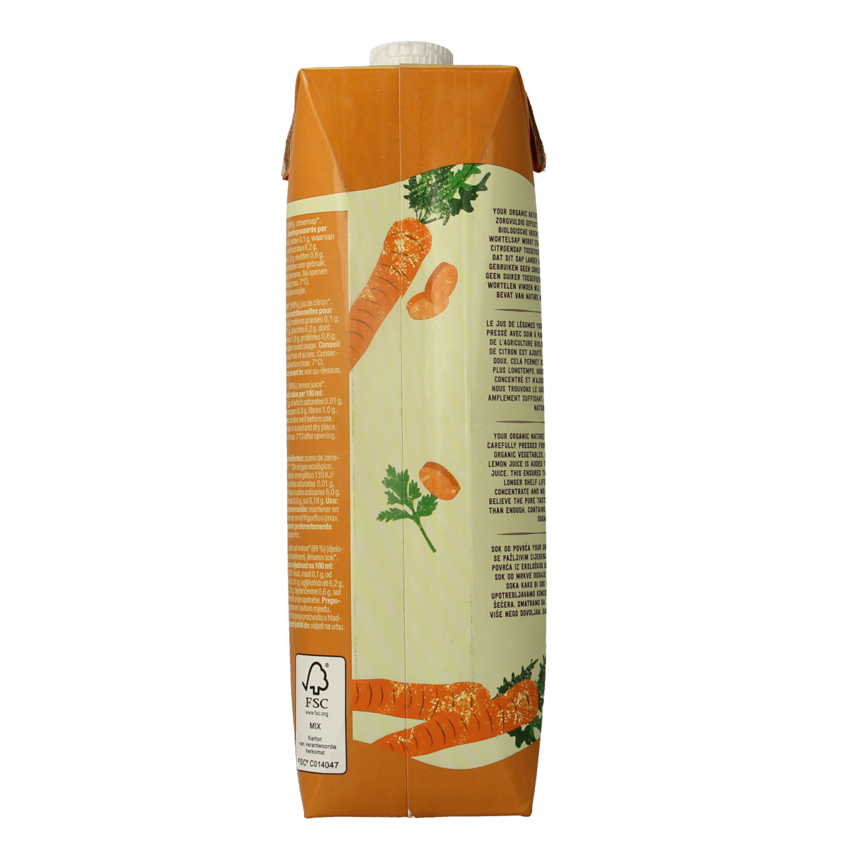 Your Organic Nature Wortelsap bio 1.00 Liter