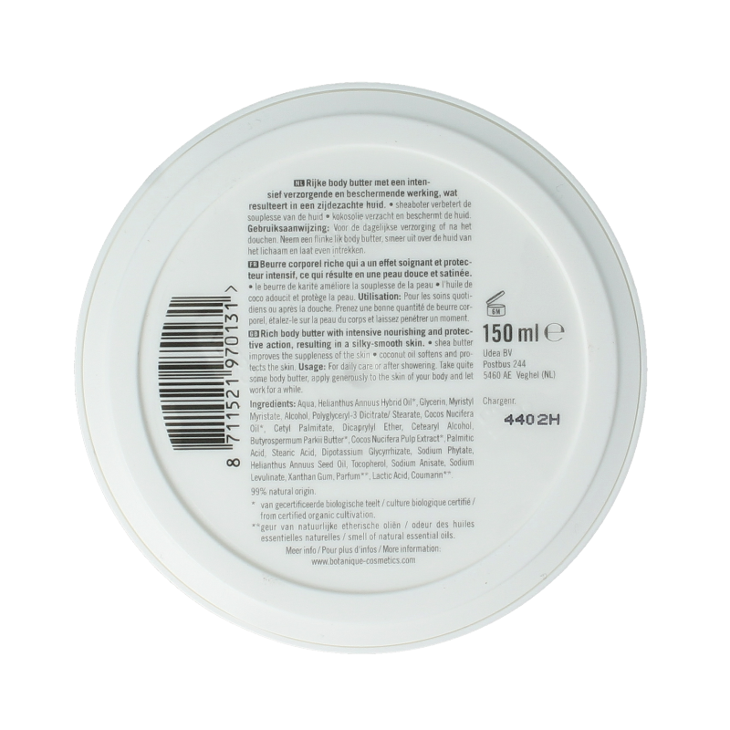Botanique Body butter kokos  150 Milliliter