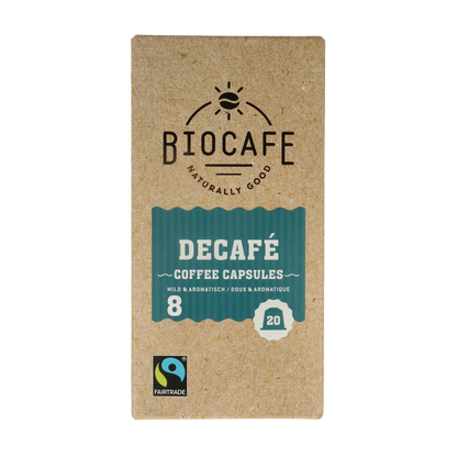 Biocafe Decafe capsules bio 20 Stuks