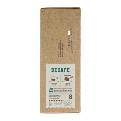 Biocafe Decafe capsules bio 20 Stuks
