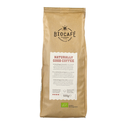 Biocafe Flilter koffie regular bio 500 Gram