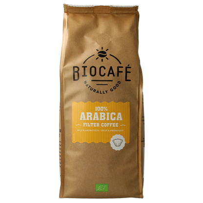 Biocafe Arabica gemalen bio 500.00 Gram