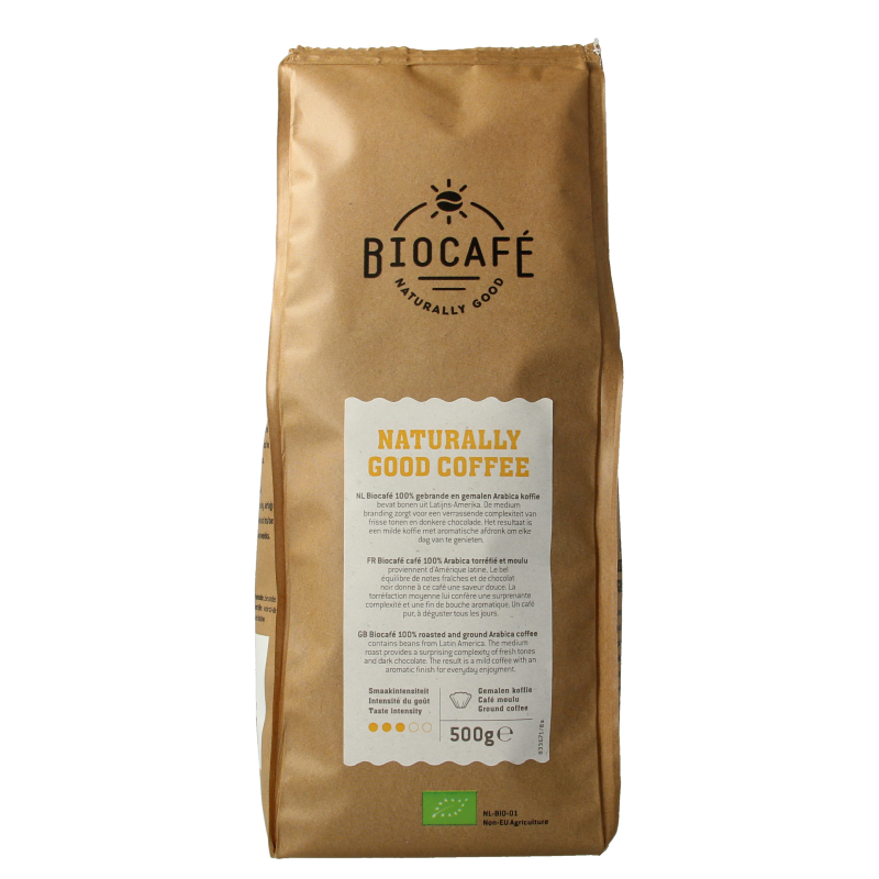 Biocafe Arabica gemalen bio 500 Gram