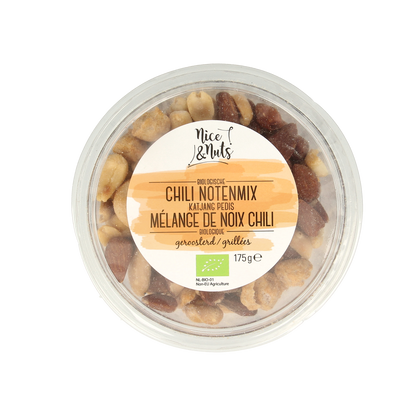 Nice & Nuts Chili notenmix met katjang pedis geroosterd bio 175.00 Gram