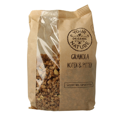 Your Organic Nature Granola noten en pitten bio 375.00 Gram
