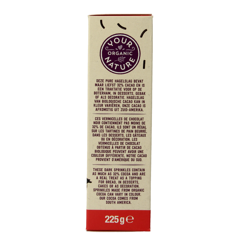 Your Organic Nature Hagelslag puur bio 225 Gram