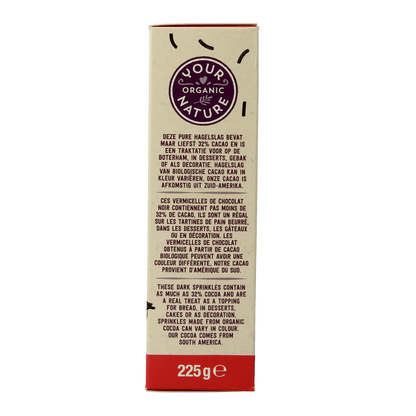 Your Organic Nature Hagelslag puur bio 225.00 Gram