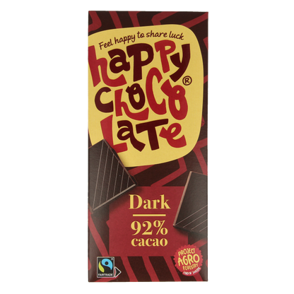 Happy Chocolate Puur 92% bio 85 Gram