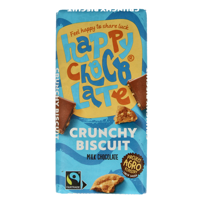 Happy Chocolate Melk biscuit bio 100 Gram