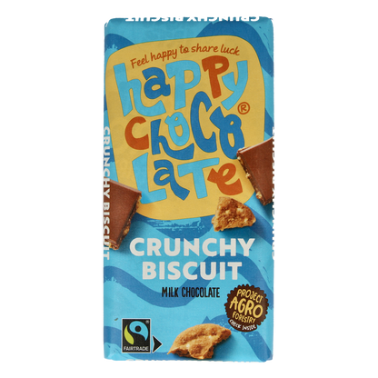 Happy Chocolate Melk biscuit bio 100.00 Gram