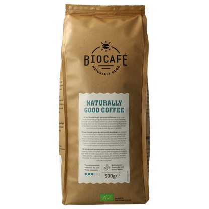 Biocafe Koffiebonen decafe bio 500 Gram