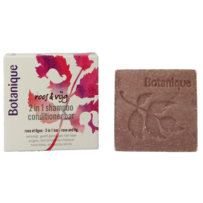 Botanique 2-in-1 Shampoo conditioner bar roos & vijg 100 Gram