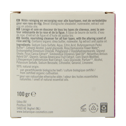 Botanique 2-in-1 Shampoo conditioner bar roos & vijg 100 Gram