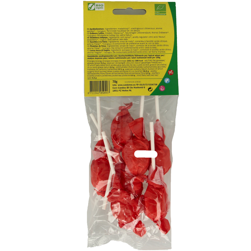 Candy Tree Aardbeiknotsen bio 7 Stuks