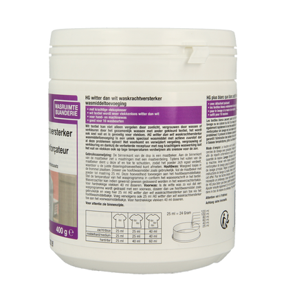 HG Witter dan wit waskrachtversterker 400 Gram