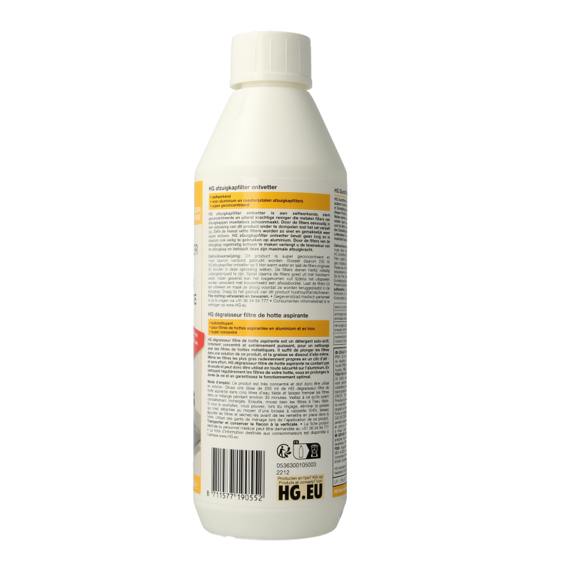 HG Afzuigkapfilter ontvetter 500 Milliliter