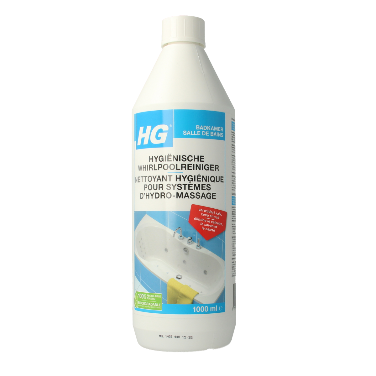 HG Hygienische whirlpool reiniger 1.00 Liter