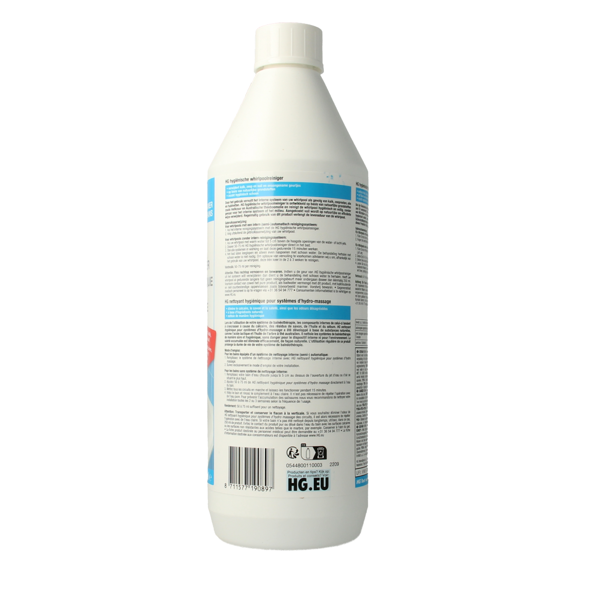 HG Hygienische whirlpool reiniger 1.00 Liter