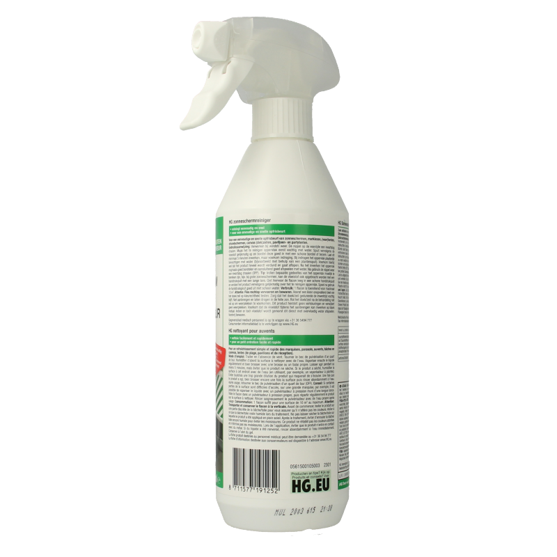 HG Zonnescherm reiniger 500 Milliliter