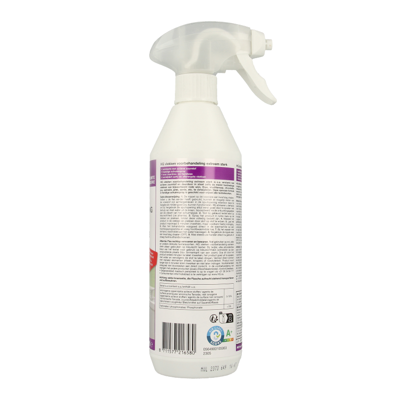 HG Vlekkenvoorbehandeling extreem sterk 500 Milliliter