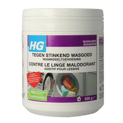 HG Wasmiddel stinkend wasgoed 500 Gram