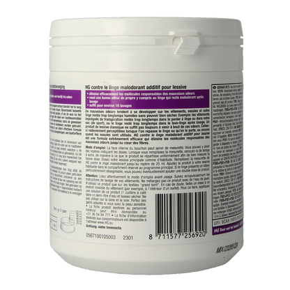 HG Wasmiddel stinkend wasgoed 500 Gram