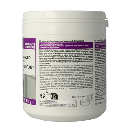 HG Wasmiddel stinkend wasgoed 500 Gram