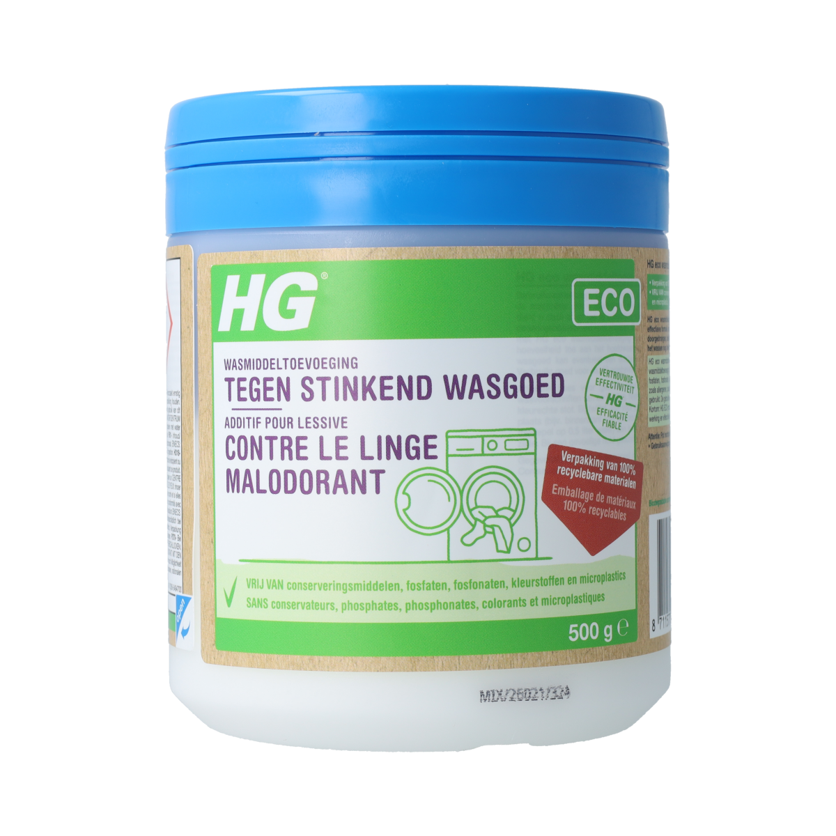 HG Eco wasmiddeltoevoeging stinkend wasgoed 500 Milliliter