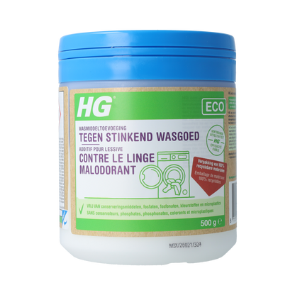 HG Eco wasmiddeltoevoeging stinkend wasgoed 500.00 Milliliter