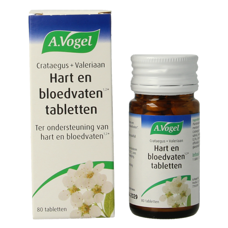 A Vogel Crataegus + valeriaan tabletten 80 Tabletten