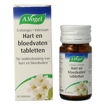 A Vogel Crataegus + valeriaan tabletten 80 Tabletten