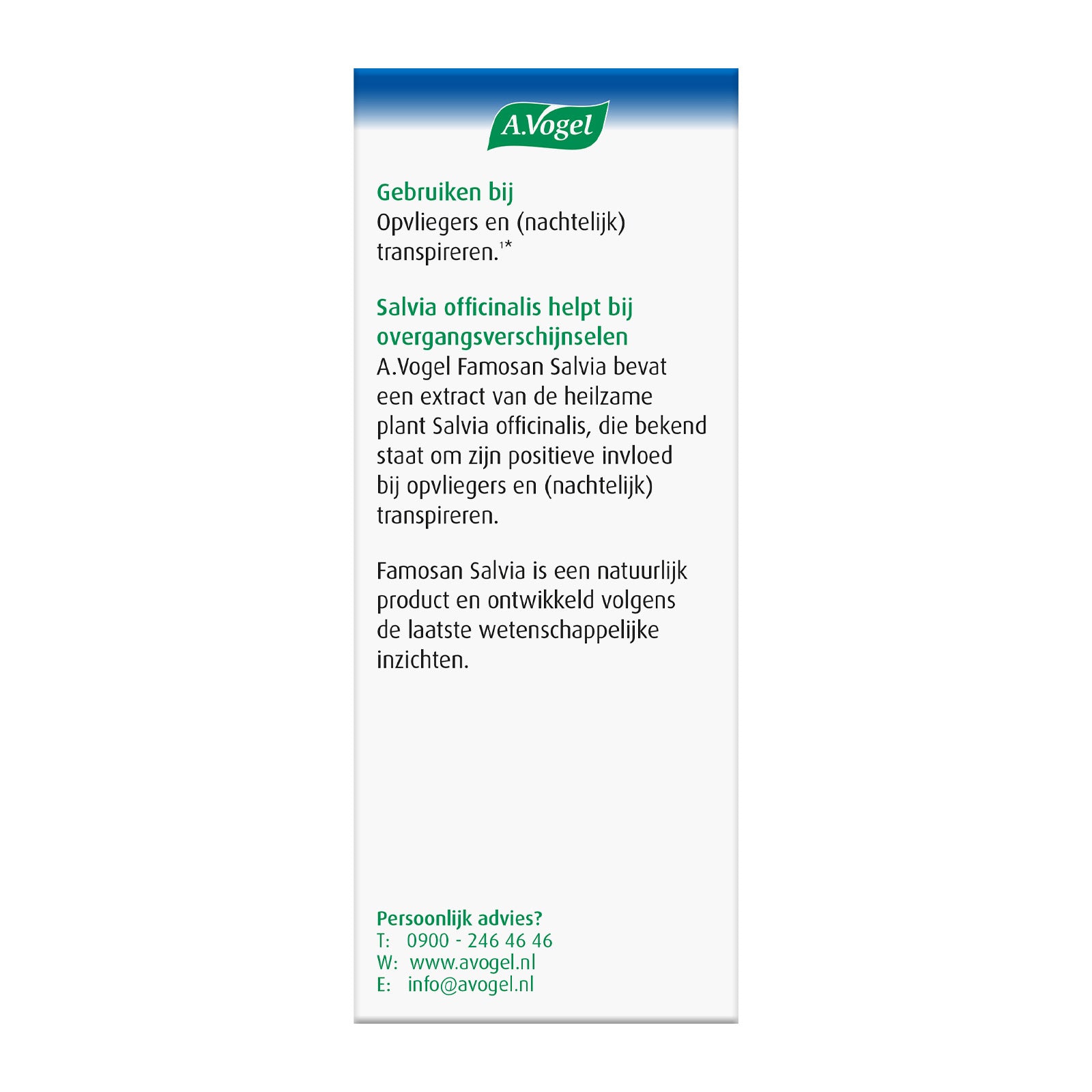 A Vogel Famosan salvia overgang 60 Tabletten
