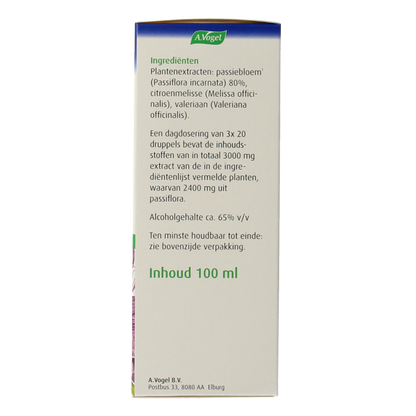 A Vogel Passiflora rustgevende druppels 100 Milliliter