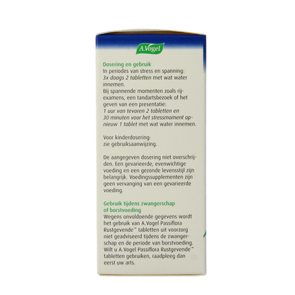 A Vogel Passiflora rustgevende tabletten 200 Tabletten