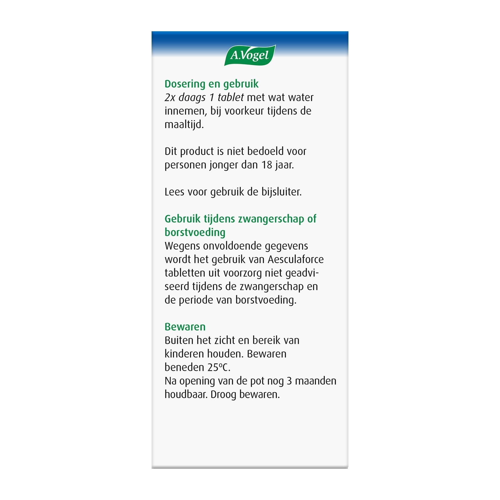 A Vogel Aesculaforce 50 Tabletten