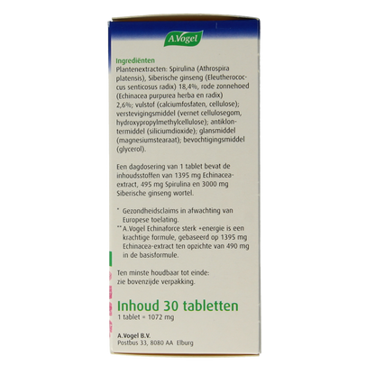 A Vogel Echinaforce tablet sterk & energie 30 Tabletten