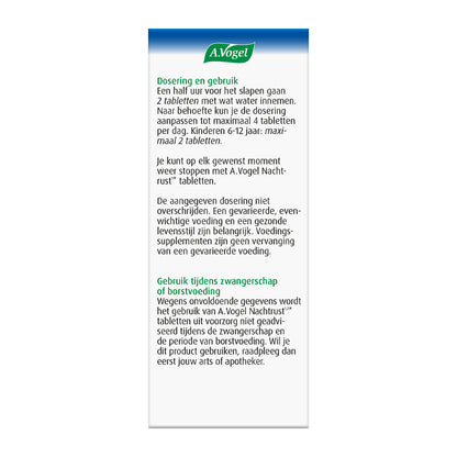 A Vogel Nachtrust tabletten 60 Tabletten